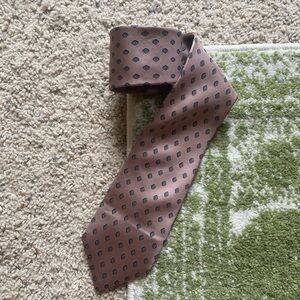 Christian Dior Brown Silk Tie